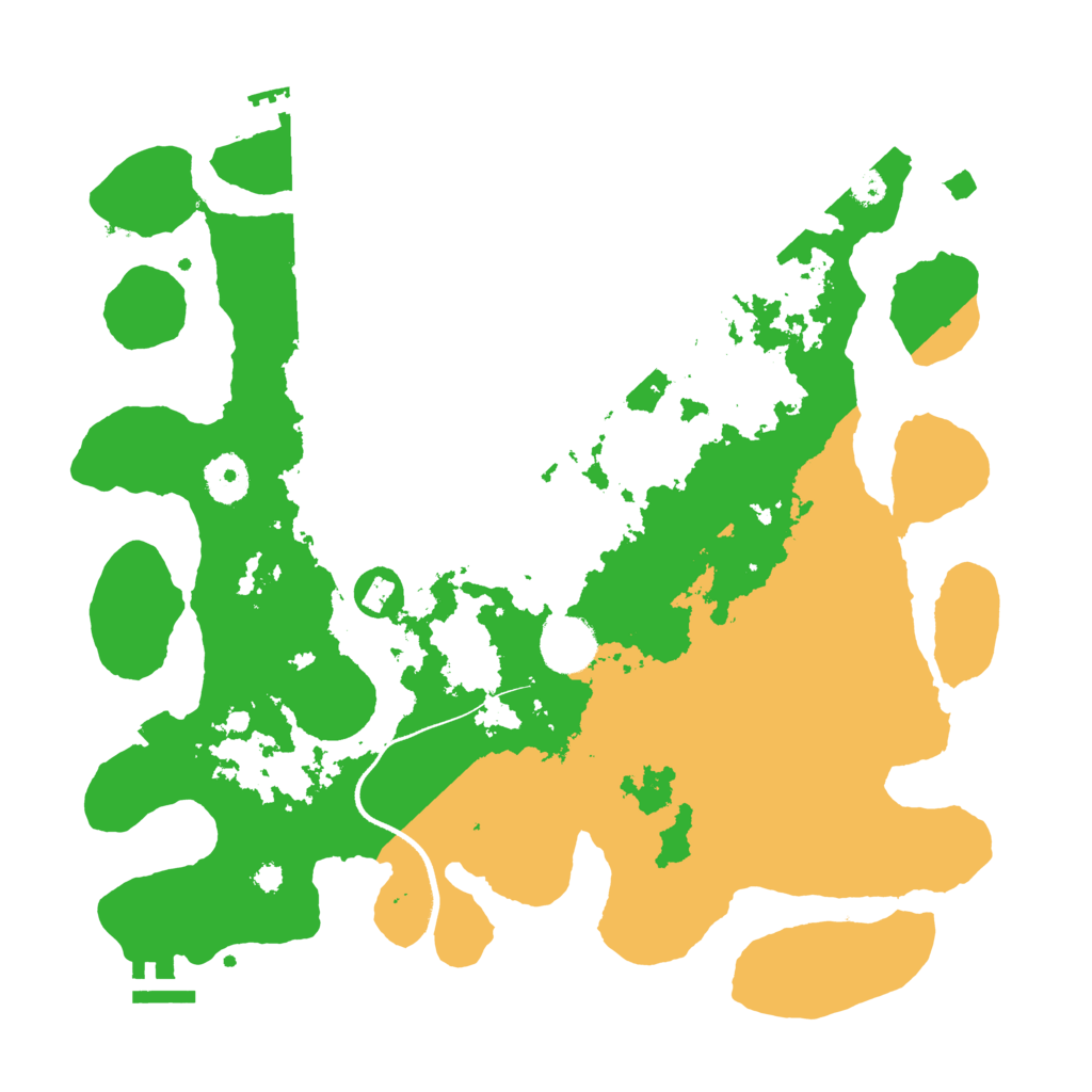 Biome Rust Map: Procedural Map, Size: 3500, Seed: 1107822925