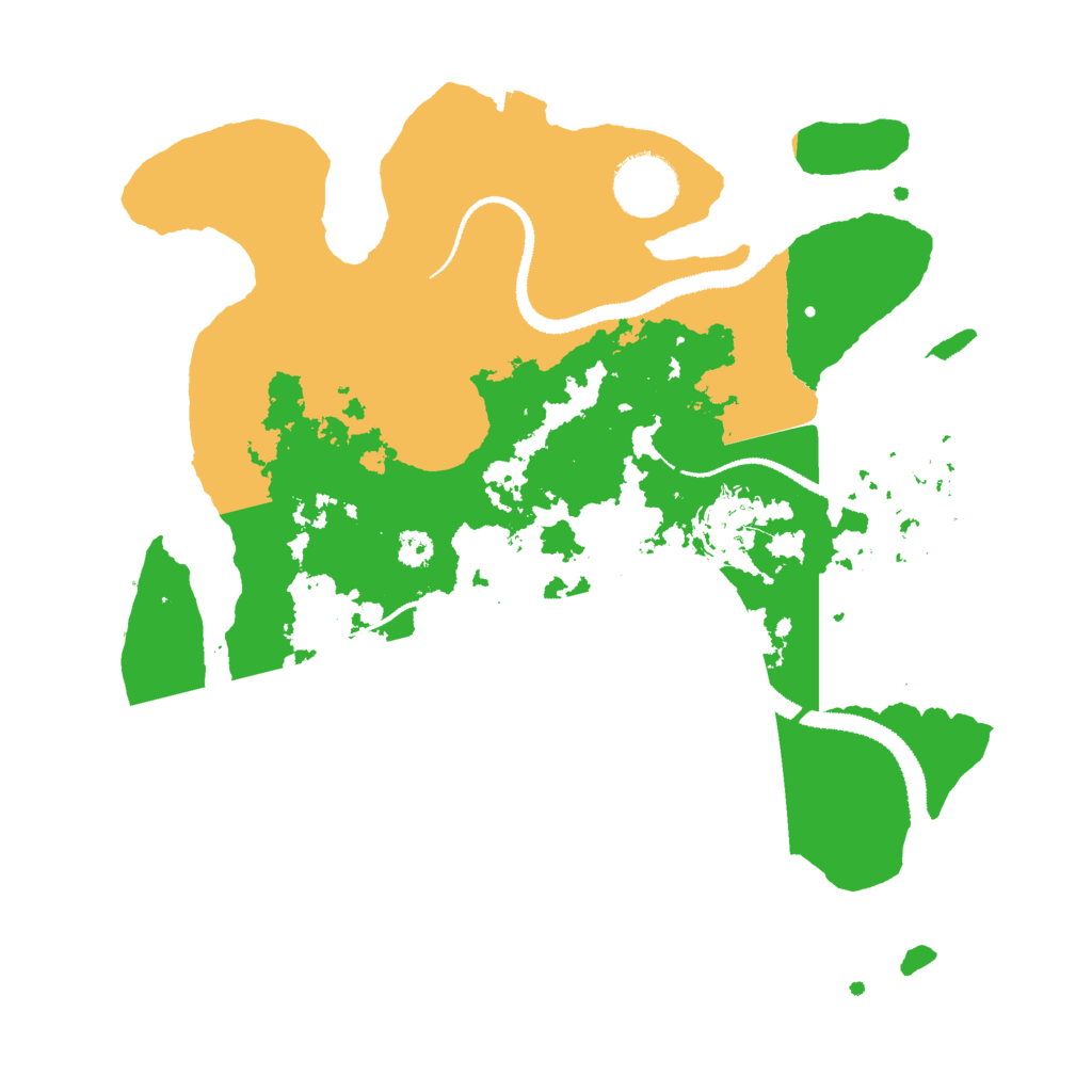 Biome Rust Map: Procedural Map, Size: 3000, Seed: 4562