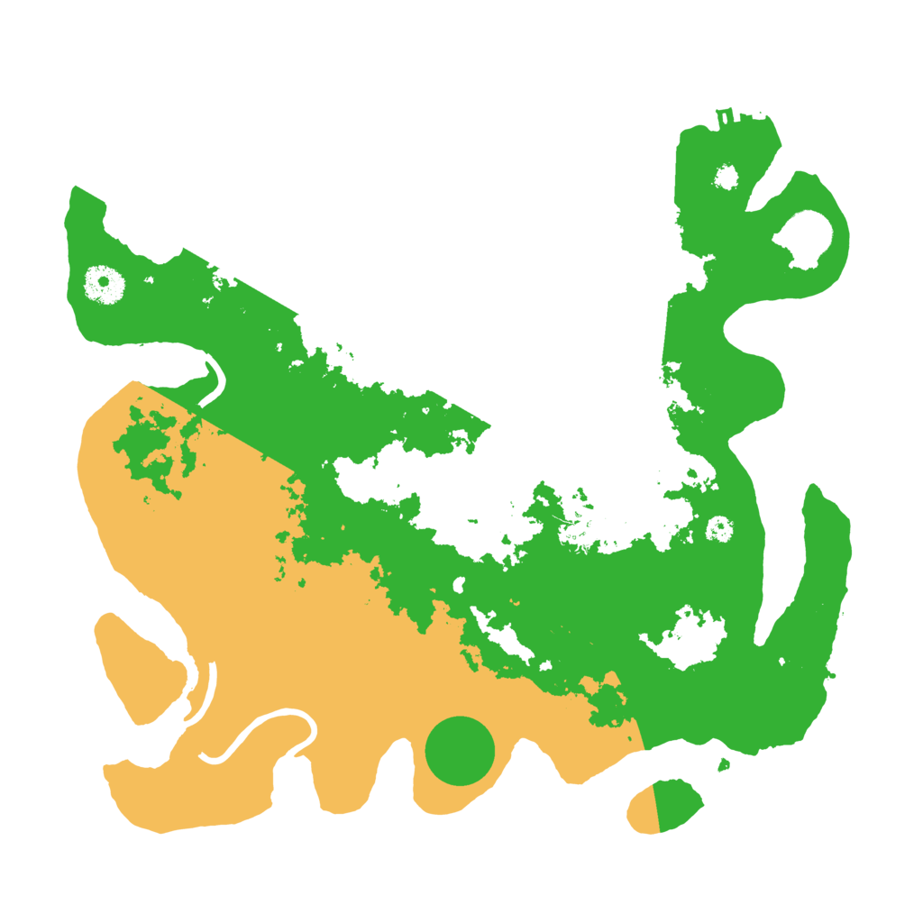 Biome Rust Map: Procedural Map, Size: 3500, Seed: 853075538