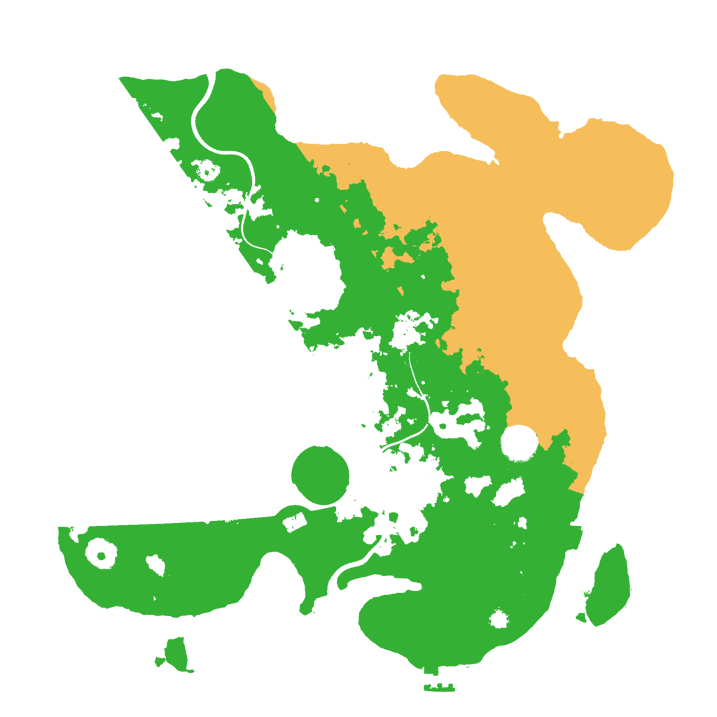 Biome Rust Map: Procedural Map, Size: 3500, Seed: 25486914