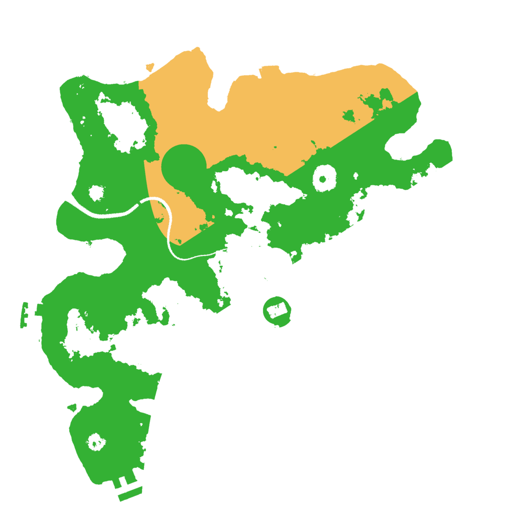 Biome Rust Map: Procedural Map, Size: 3000, Seed: 2452732