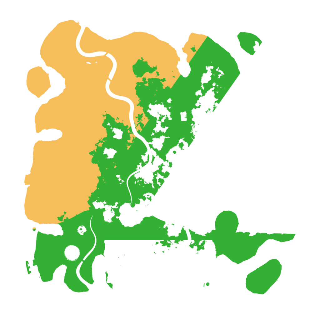 Biome Rust Map: Procedural Map, Size: 3700, Seed: 1804558810