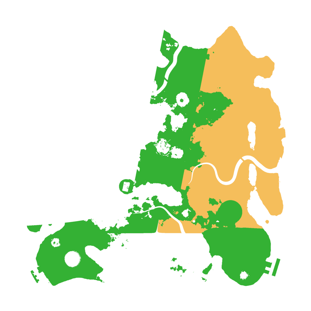 Biome Rust Map: Procedural Map, Size: 3500, Seed: 276354325