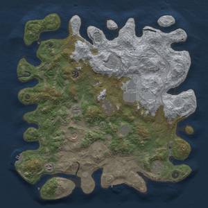 Thumbnail Rust Map: Procedural Map, Size: 4250, Seed: 1914733347, 17 Monuments