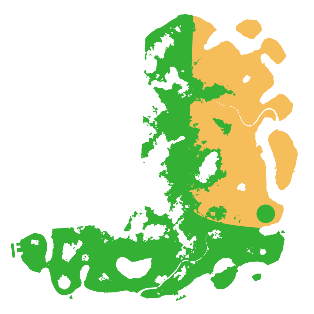 Biome Rust Map: Procedural Map, Size: 4500, Seed: 81356270