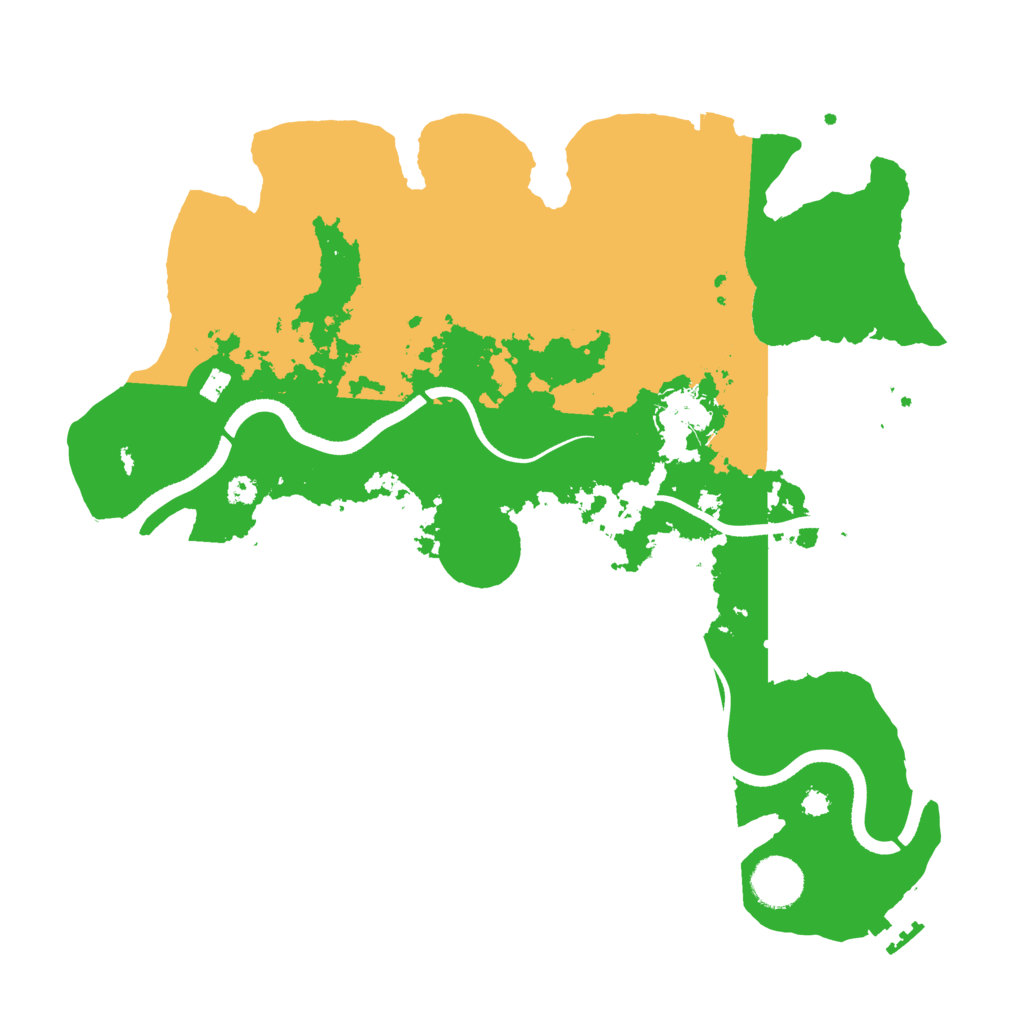 Biome Rust Map: Procedural Map, Size: 3500, Seed: 487321