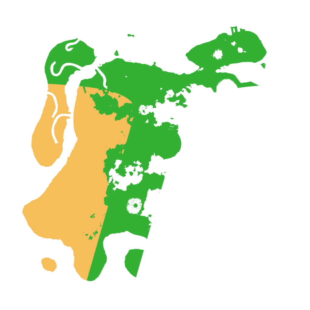 Biome Rust Map: Procedural Map, Size: 3000, Seed: 19577