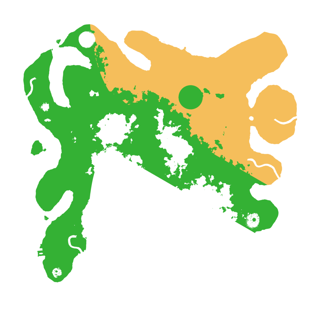 Biome Rust Map: Procedural Map, Size: 3500, Seed: 624626