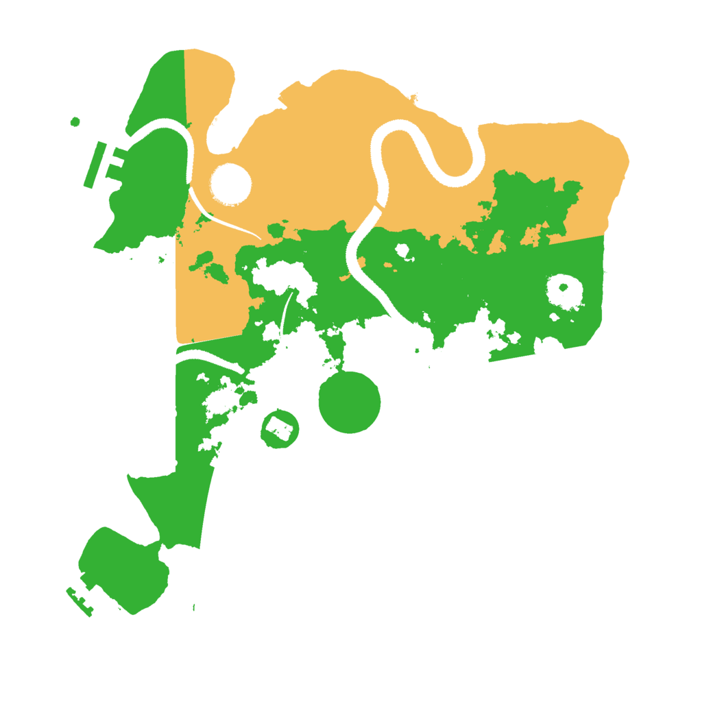 Biome Rust Map: Procedural Map, Size: 3000, Seed: 8924075