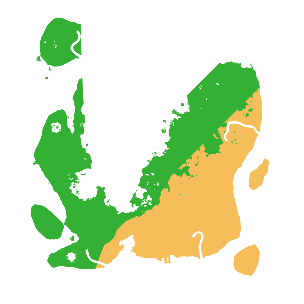 Biome Rust Map: Procedural Map, Size: 3000, Seed: 13652