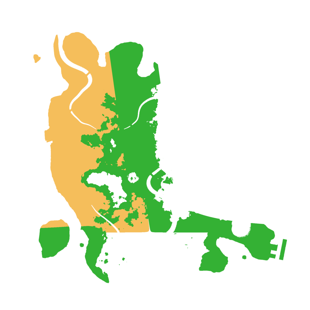 Biome Rust Map: Procedural Map, Size: 3000, Seed: 9318