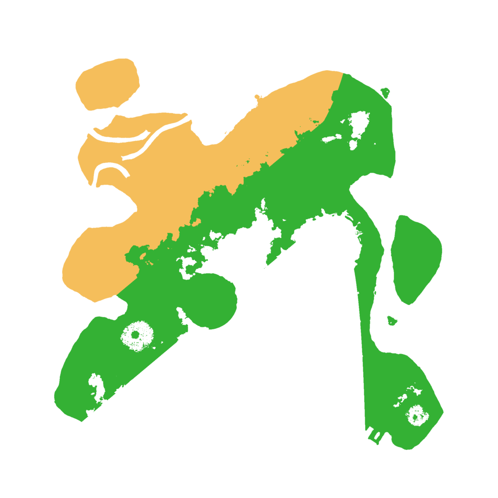 Biome Rust Map: Procedural Map, Size: 2500, Seed: 15369845