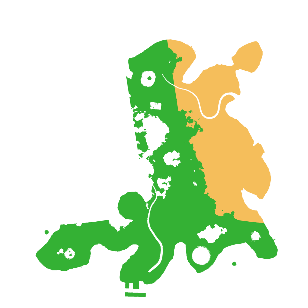 Biome Rust Map: Procedural Map, Size: 3000, Seed: 125687