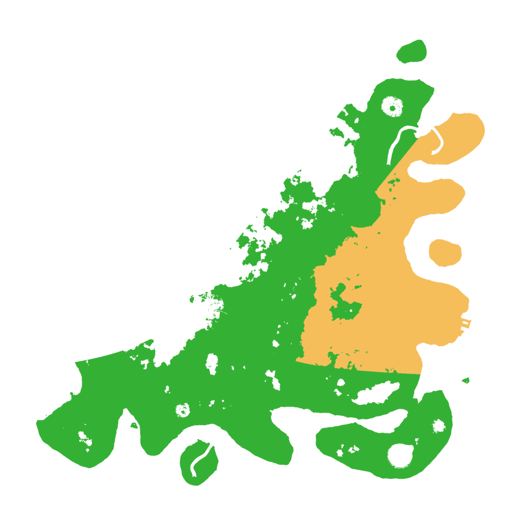 Biome Rust Map: Procedural Map, Size: 3700, Seed: 88853