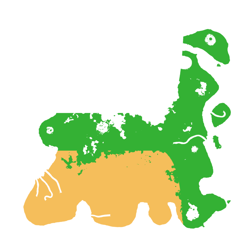 Biome Rust Map: Procedural Map, Size: 3500, Seed: 50375126