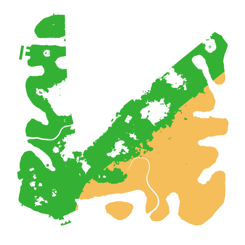 Biome Rust Map: Procedural Map, Size: 3500, Seed: 61633076