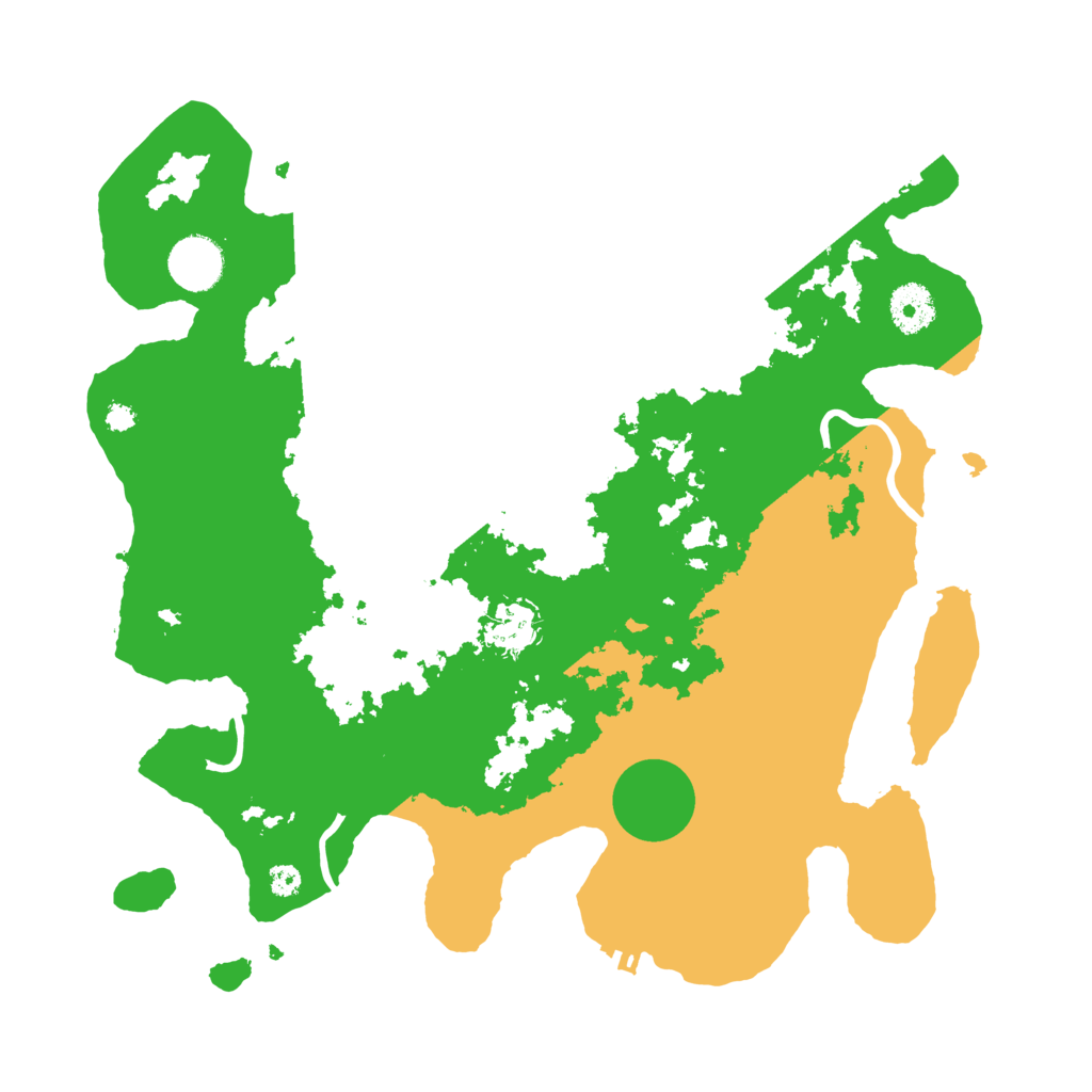 Biome Rust Map: Procedural Map, Size: 3500, Seed: 5204072