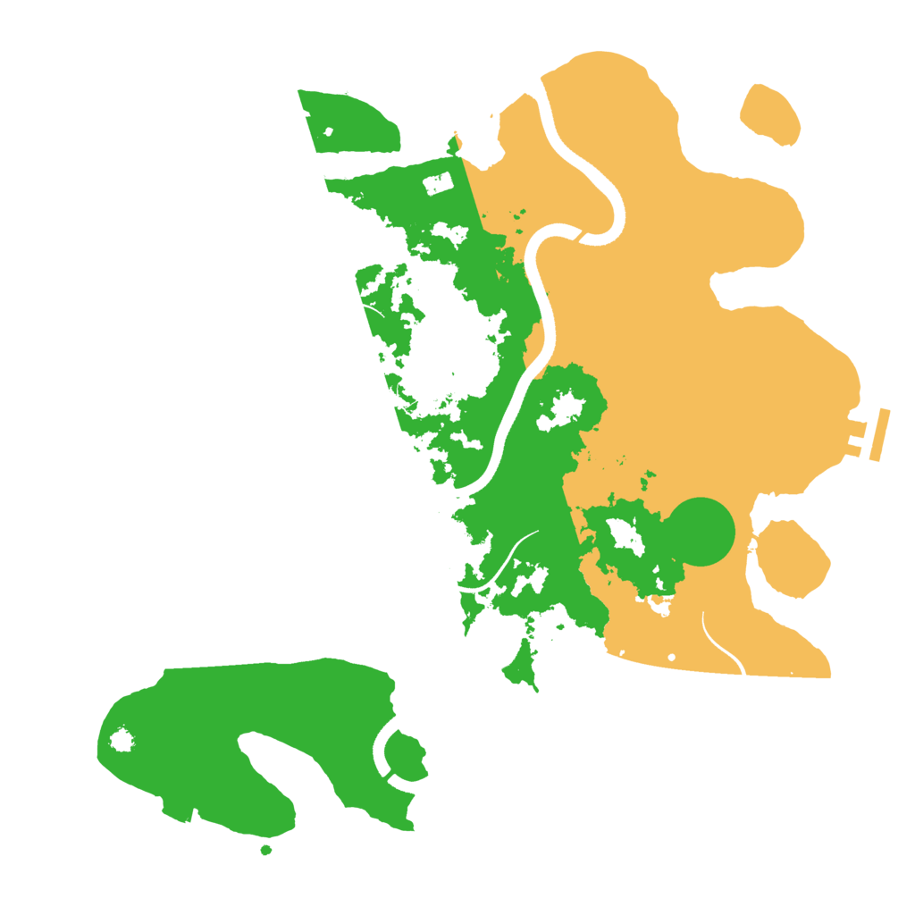 Biome Rust Map: Procedural Map, Size: 3500, Seed: 79772710
