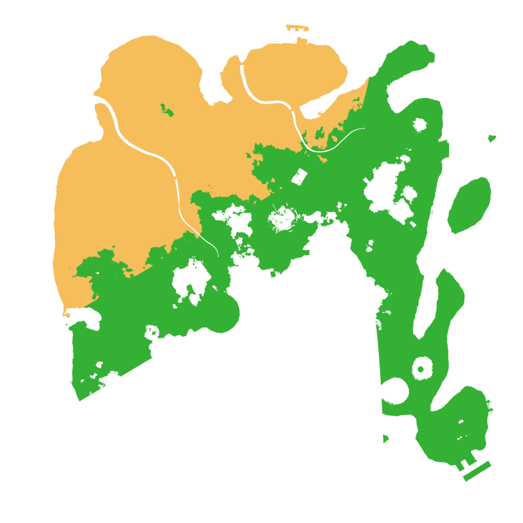 Biome Rust Map: Procedural Map, Size: 3500, Seed: 965113988