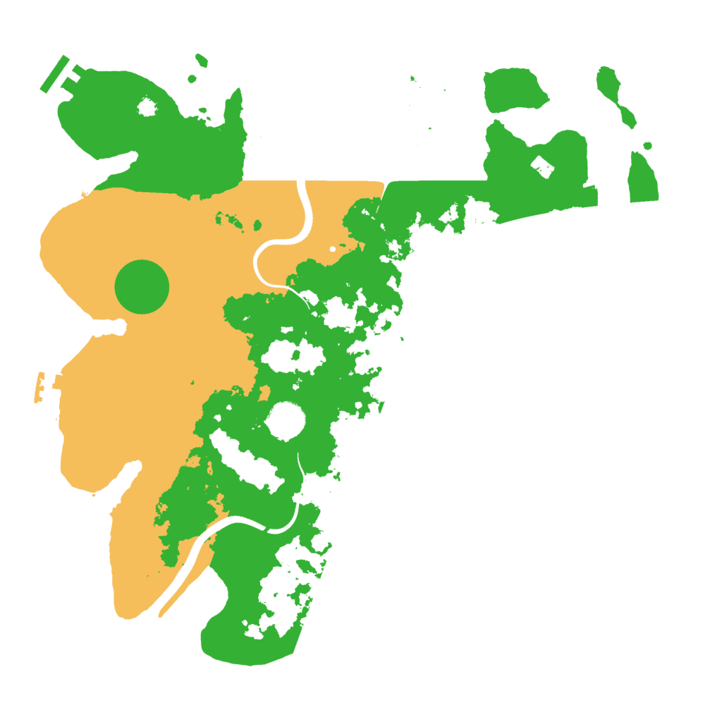 Biome Rust Map: Procedural Map, Size: 3500, Seed: 25860965