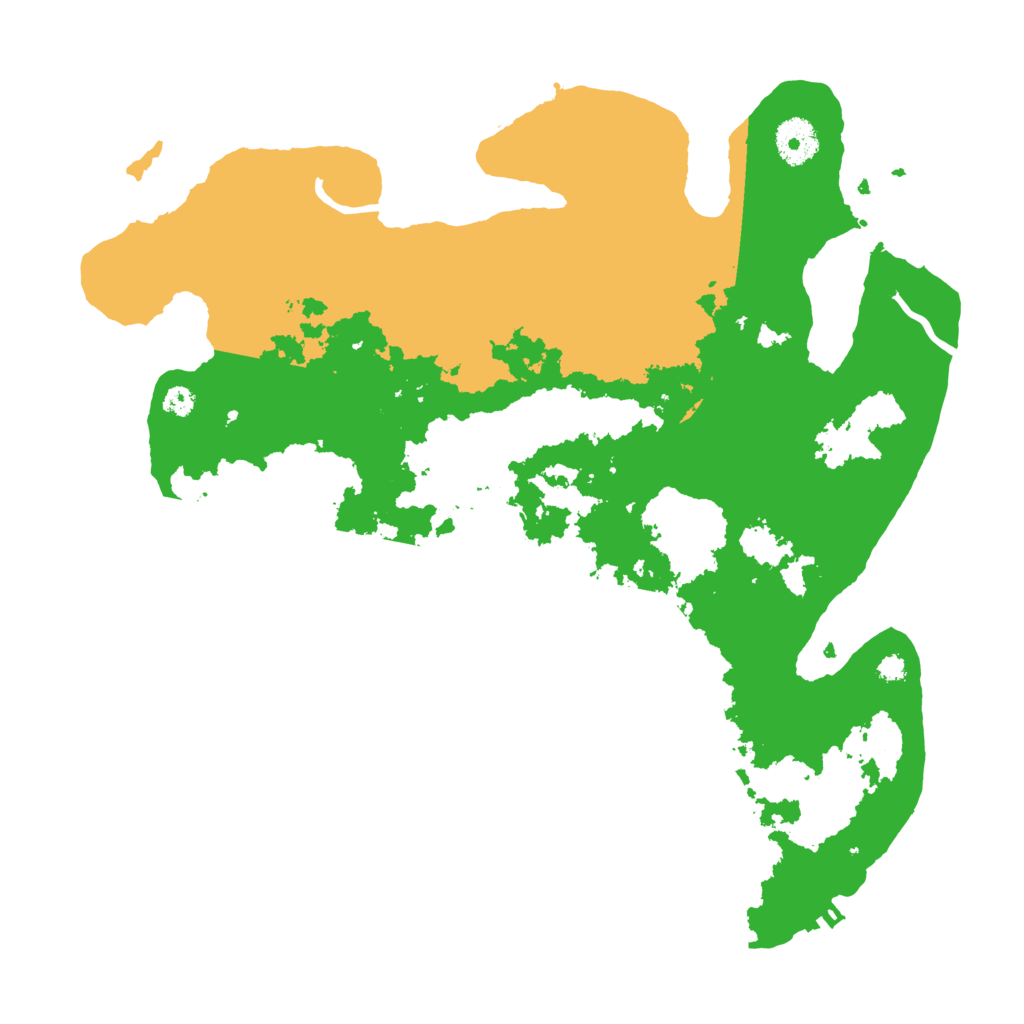 Biome Rust Map: Procedural Map, Size: 3500, Seed: 95932851