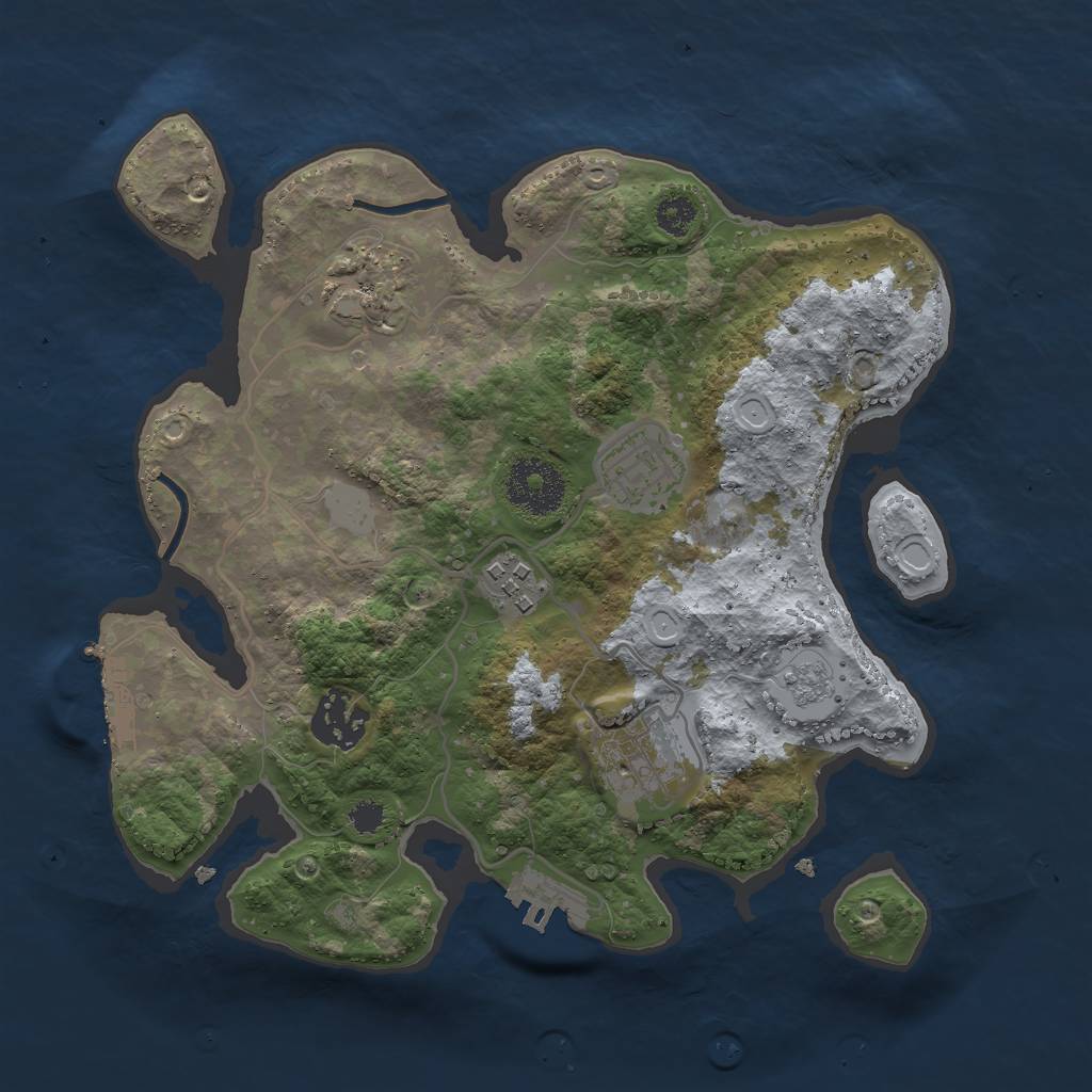 Rust Map: Procedural Map, Size: 2825, Seed: 98, 11 Monuments