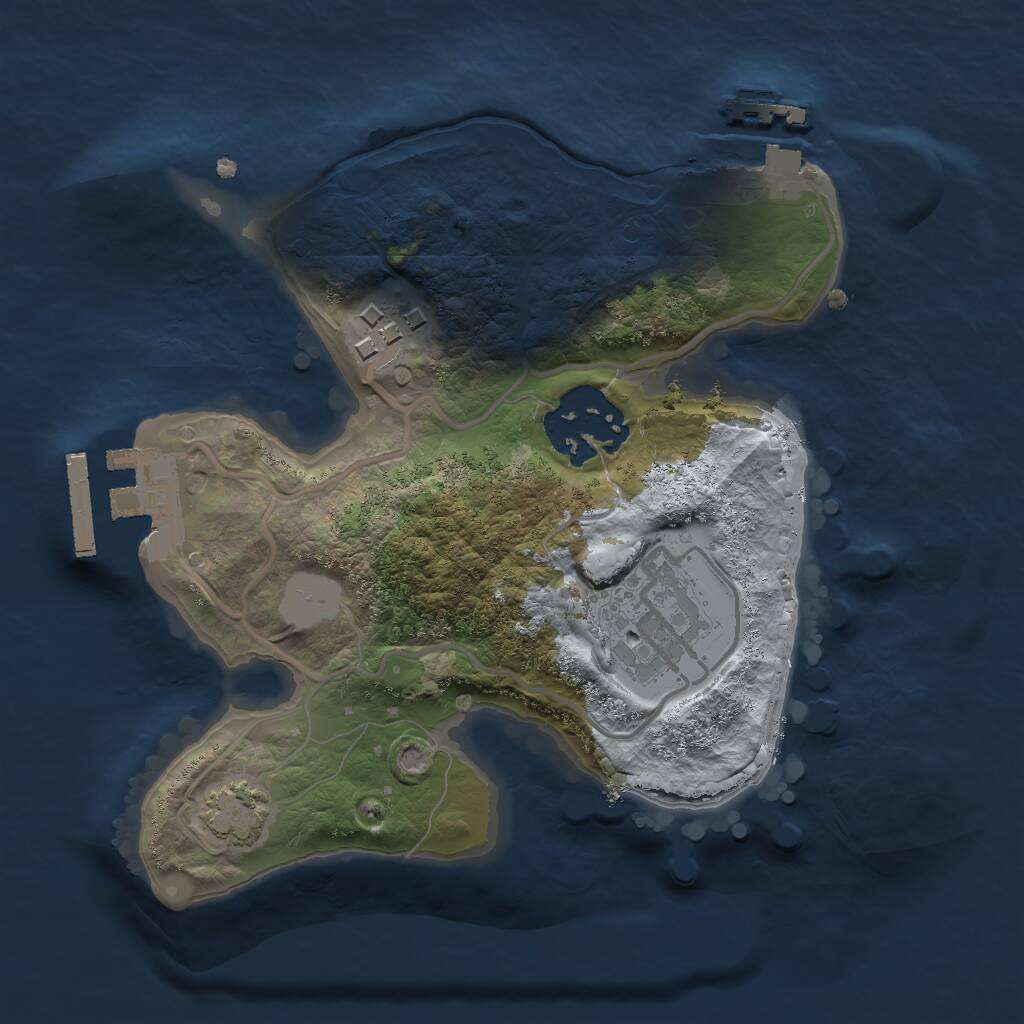 Rust Map: Procedural Map, Size: 2000, Seed: 138, 7 Monuments