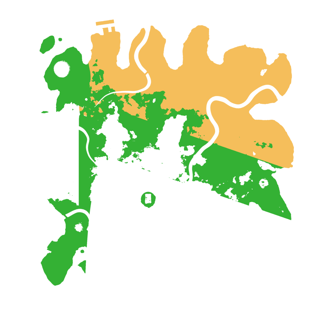 Biome Rust Map: Procedural Map, Size: 3500, Seed: 53266209
