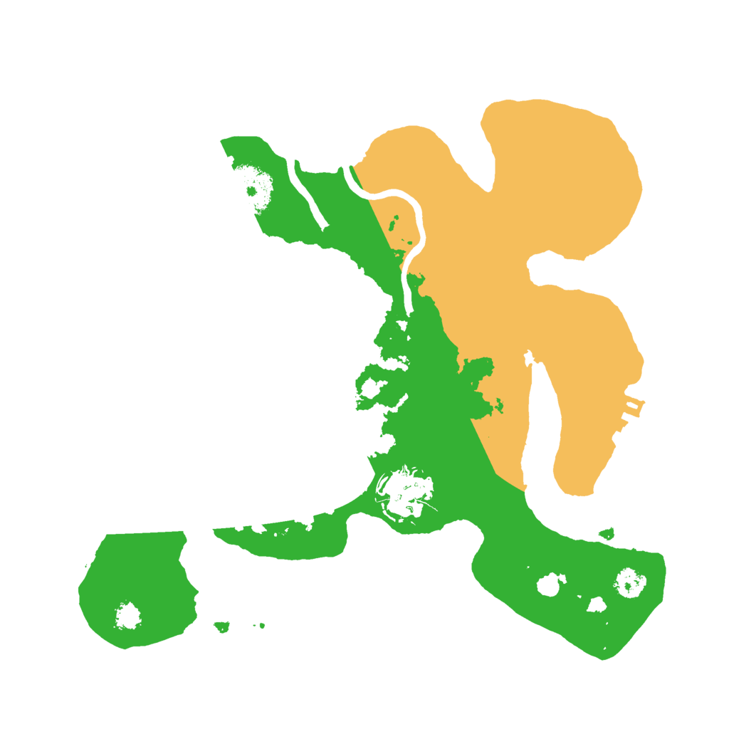 Biome Rust Map: Procedural Map, Size: 2560, Seed: 24230