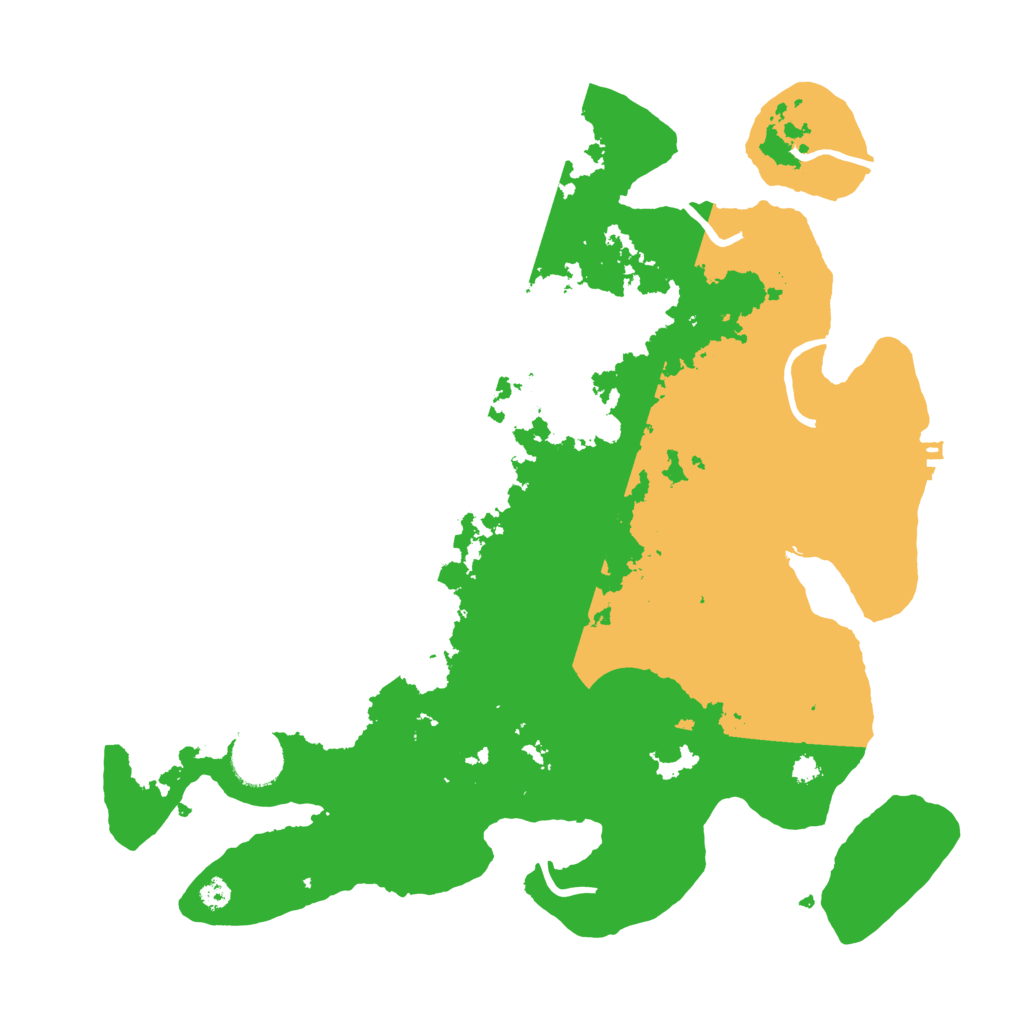 Biome Rust Map: Procedural Map, Size: 3500, Seed: 61629864