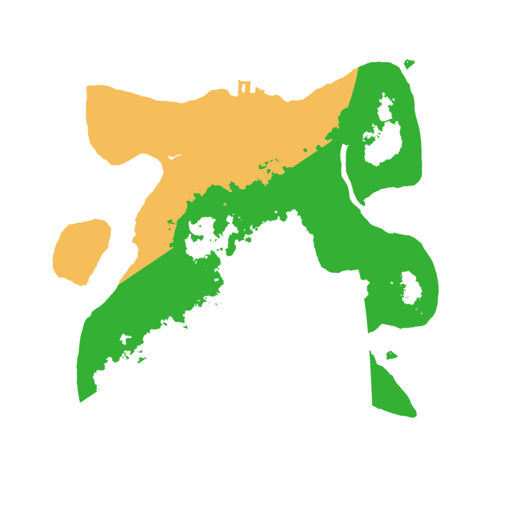 Biome Rust Map: Procedural Map, Size: 2500, Seed: 12686031