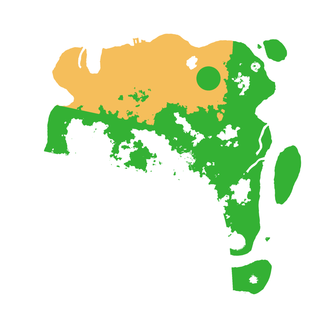 Biome Rust Map: Procedural Map, Size: 3500, Seed: 54088564