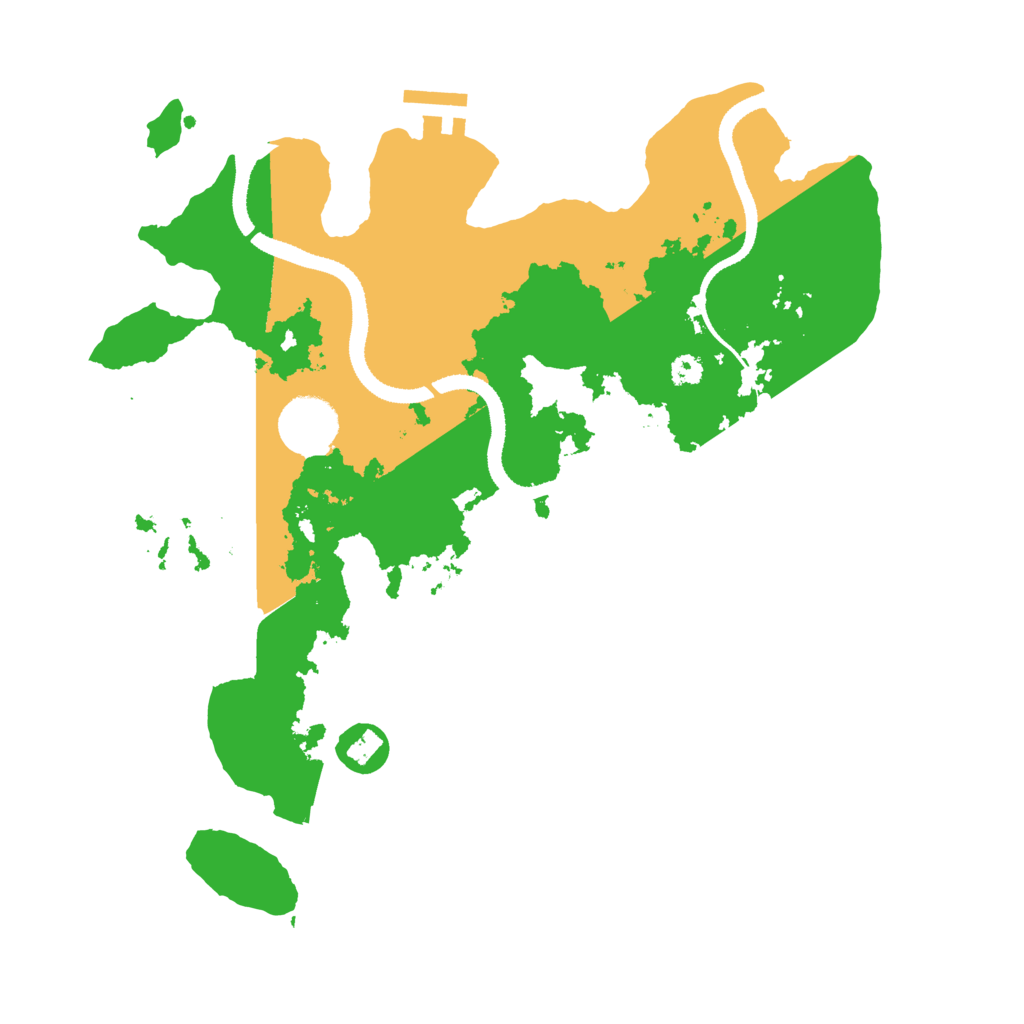 Biome Rust Map: Procedural Map, Size: 3250, Seed: 1157125795