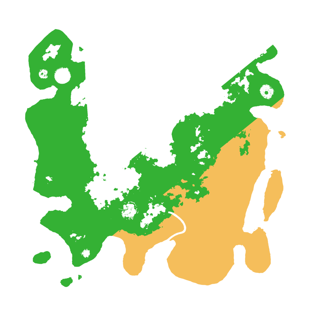 Biome Rust Map: Procedural Map, Size: 3501, Seed: 5204072