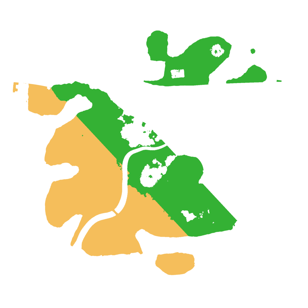 Biome Rust Map: Procedural Map, Size: 2500, Seed: 435356