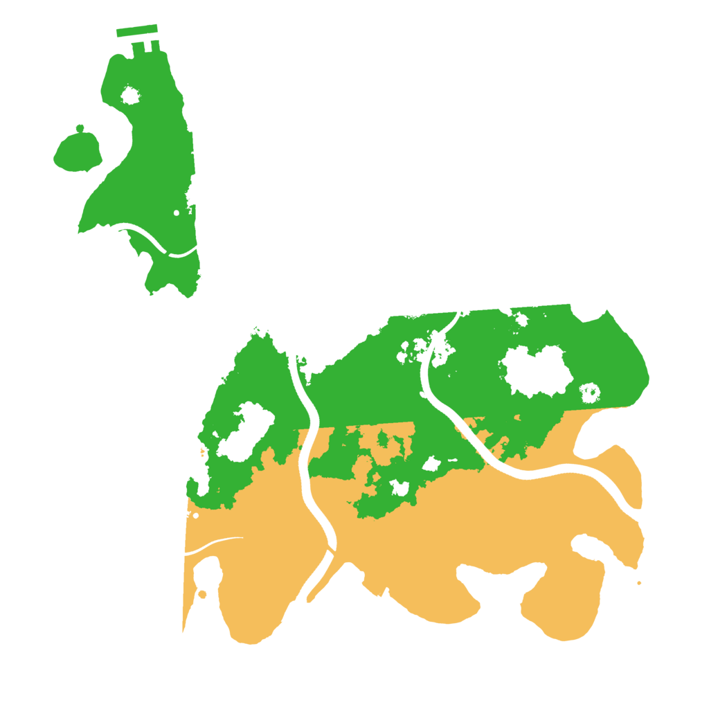 Biome Rust Map: Procedural Map, Size: 3500, Seed: 10795