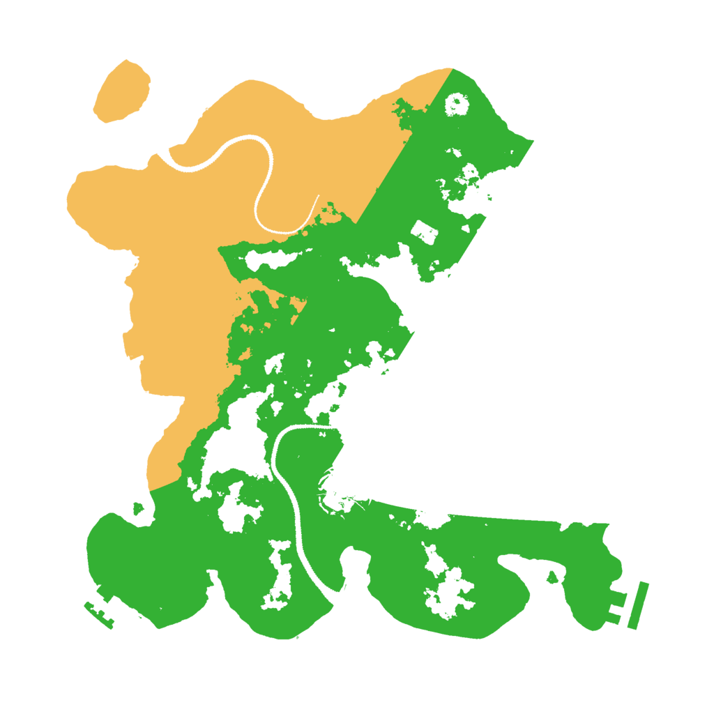 Biome Rust Map: Procedural Map, Size: 3000, Seed: 123254003