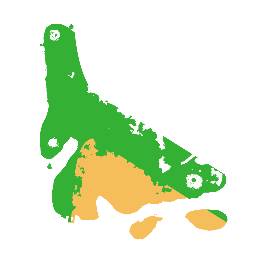 Biome Rust Map: Procedural Map, Size: 2500, Seed: 1820481024