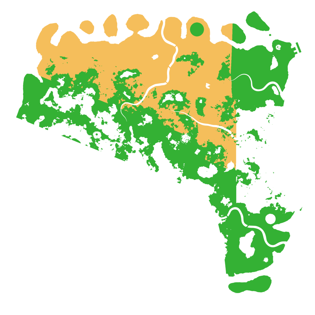 Biome Rust Map: Procedural Map, Size: 6000, Seed: 1035748922