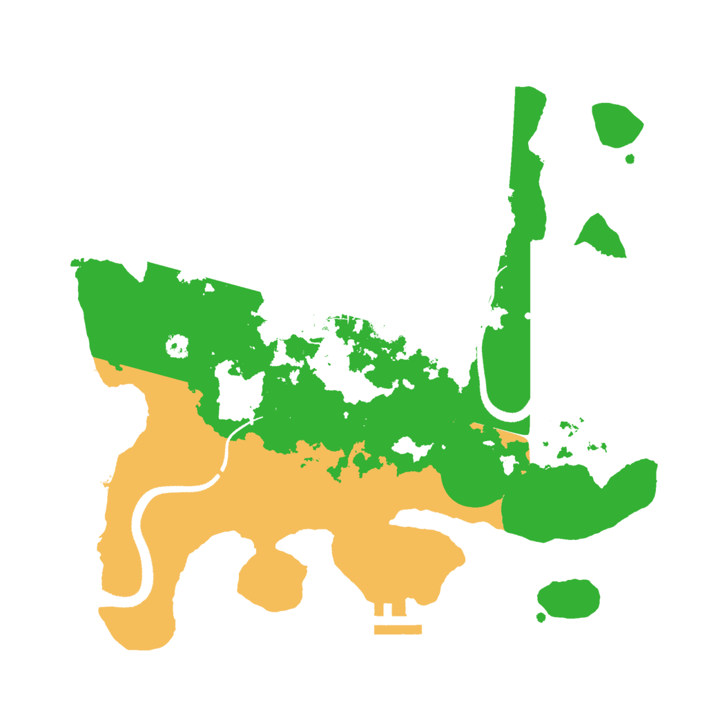 Biome Rust Map: Procedural Map, Size: 3000, Seed: 123132