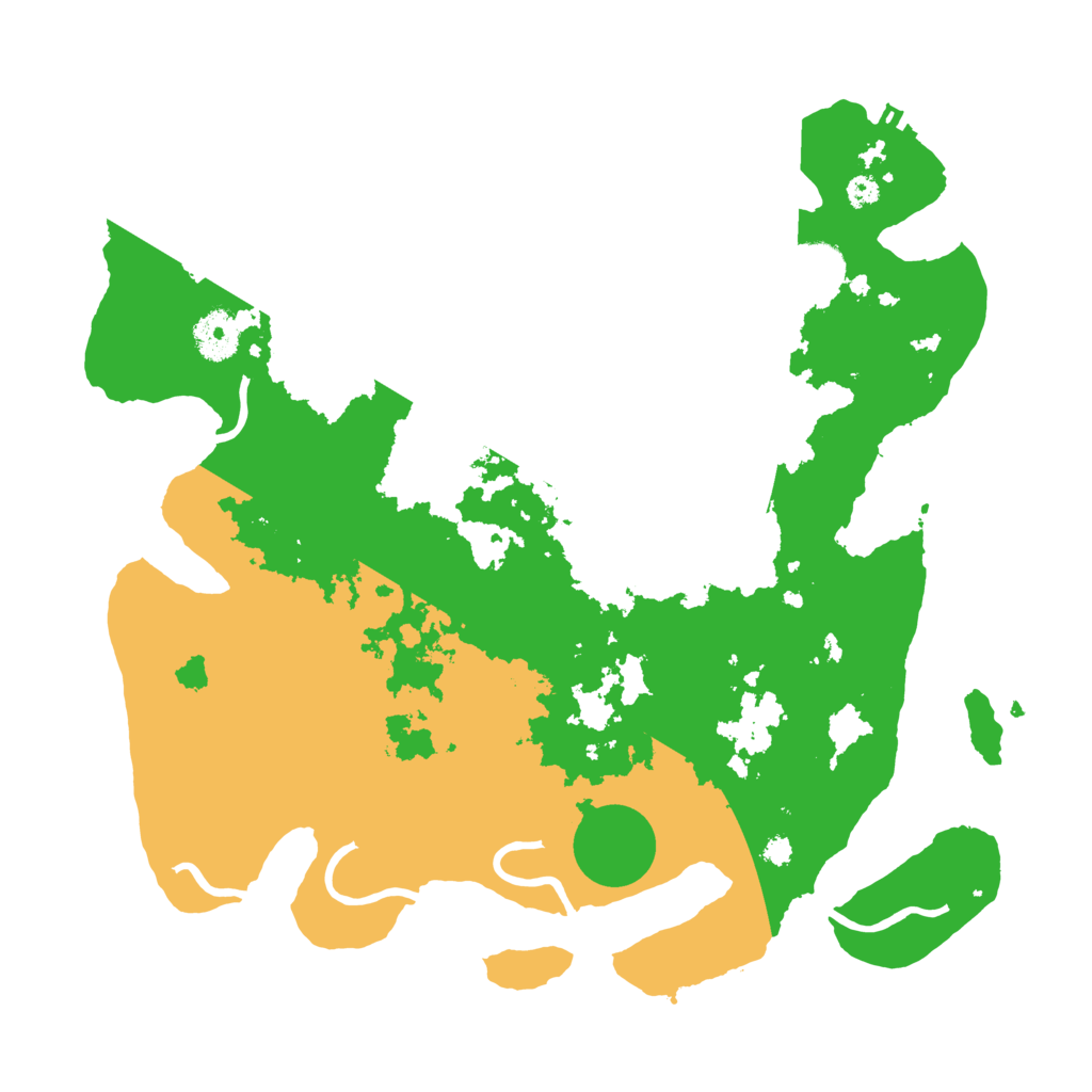 Biome Rust Map: Procedural Map, Size: 3500, Seed: 152526941