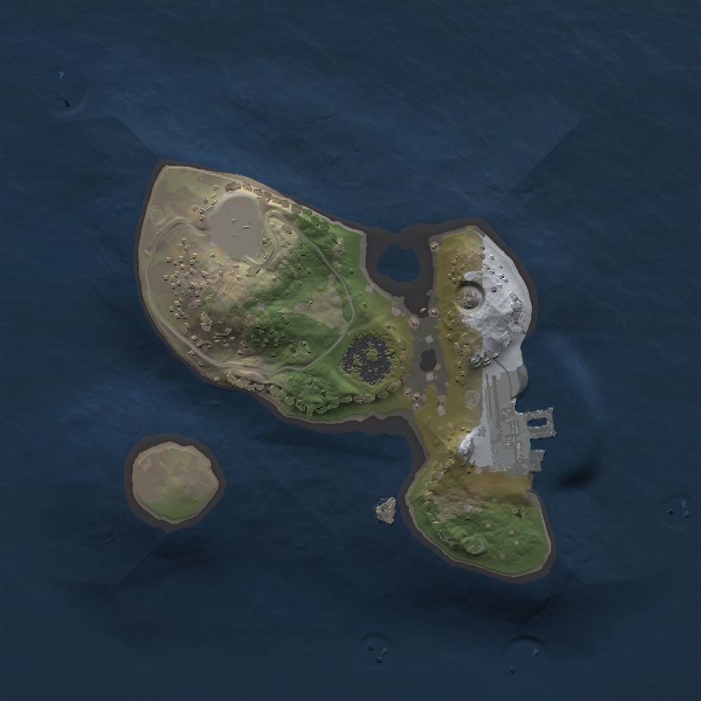 Rust Map: Procedural Map, Size: 1500, Seed: 1956379164, 4 Monuments