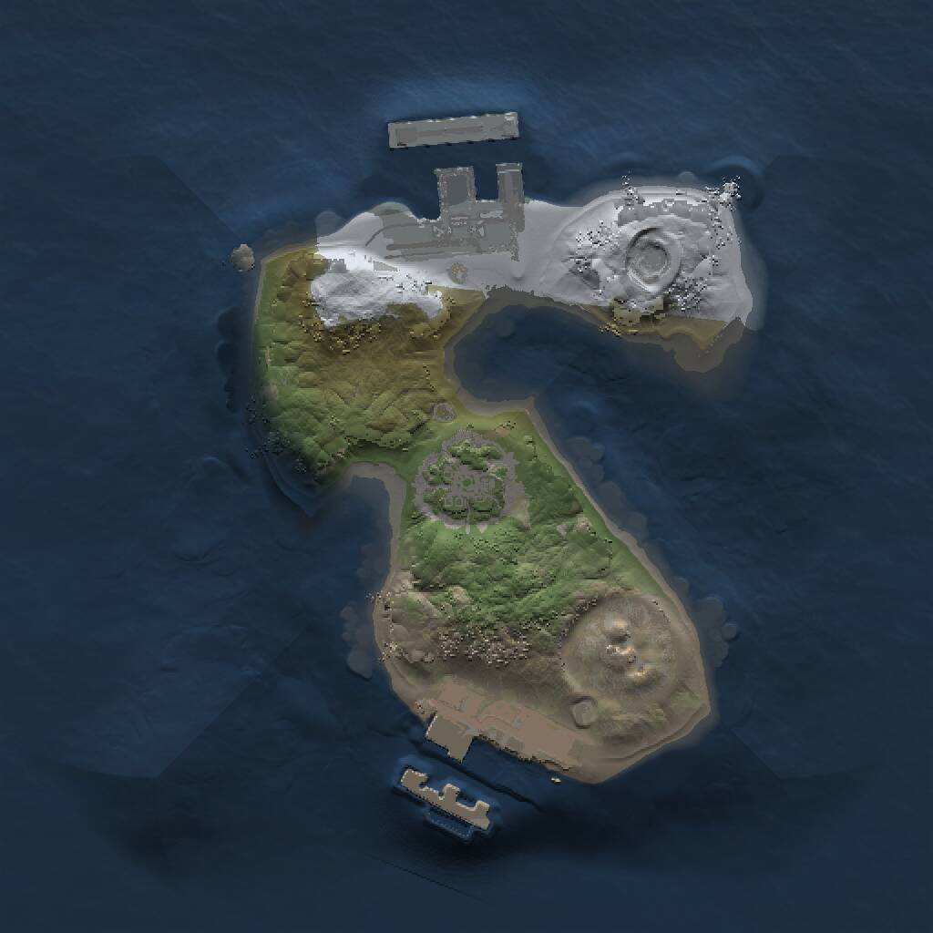 Rust Map: Procedural Map, Size: 1450, Seed: 2147483645, 4 Monuments