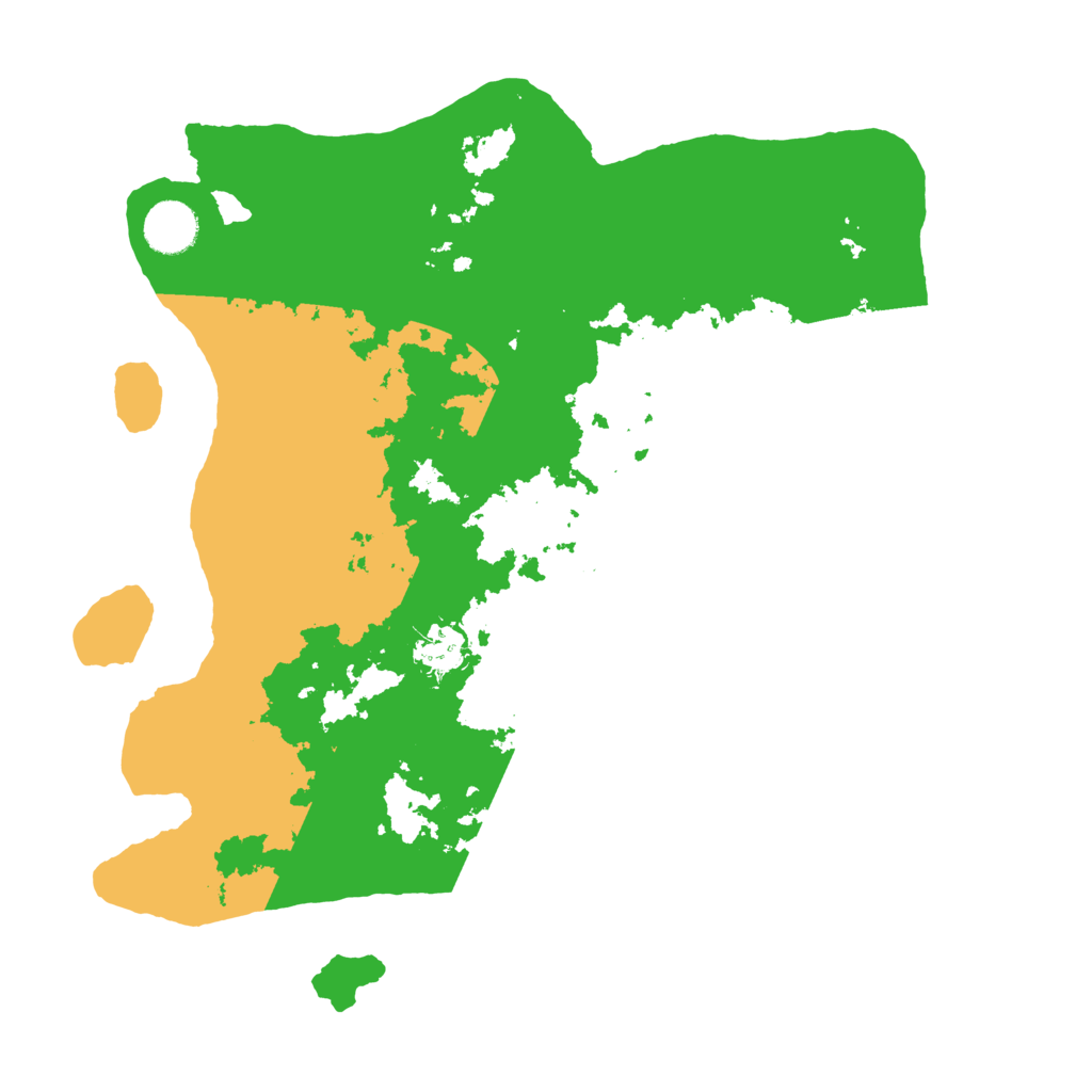 Biome Rust Map: Barren, Size: 3600, Seed: 1986