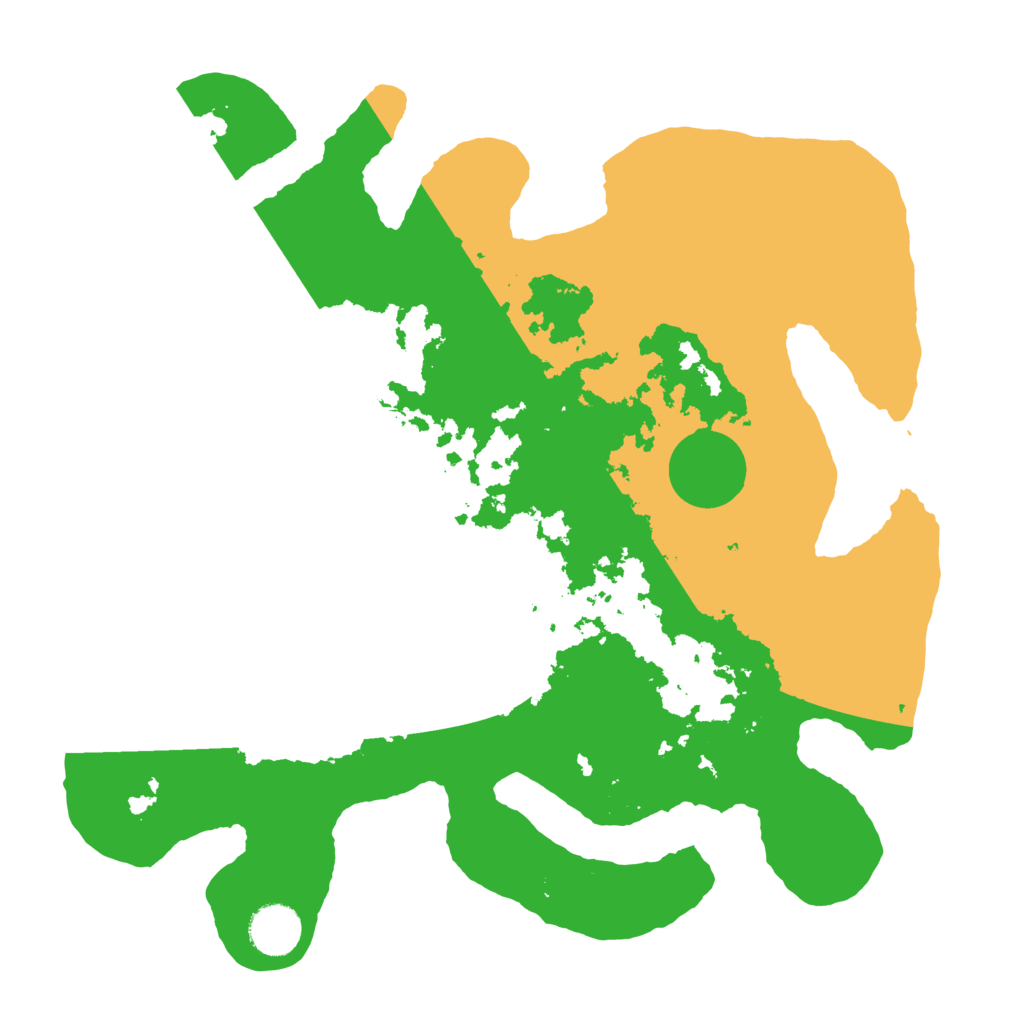 Biome Rust Map: Barren, Size: 3500, Seed: 154603881