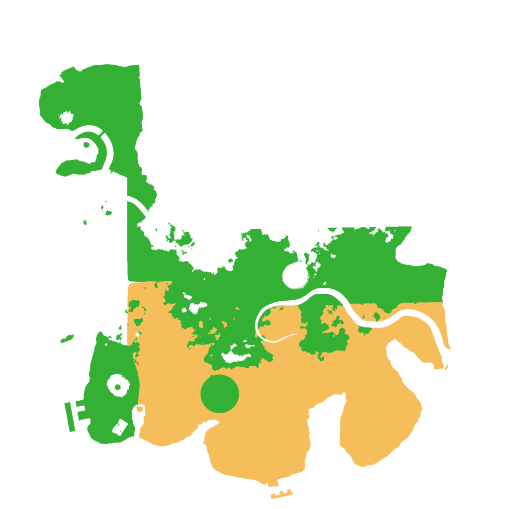 Biome Rust Map: Procedural Map, Size: 3500, Seed: 361529110
