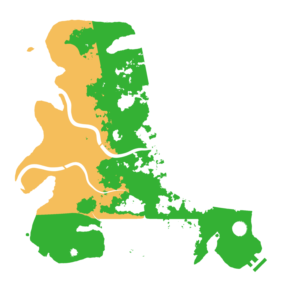 Biome Rust Map: Procedural Map, Size: 3500, Seed: 46911546