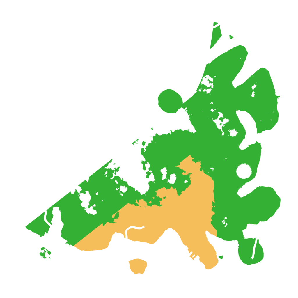 Biome Rust Map: Procedural Map, Size: 3500, Seed: 20214025