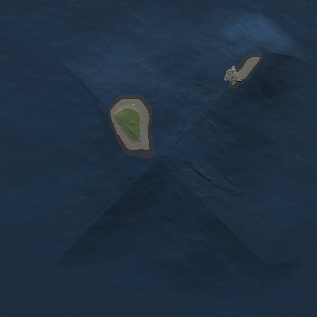 Rust Map: Procedural Map, Size: 1000, Seed: 360165893, 3 Monuments