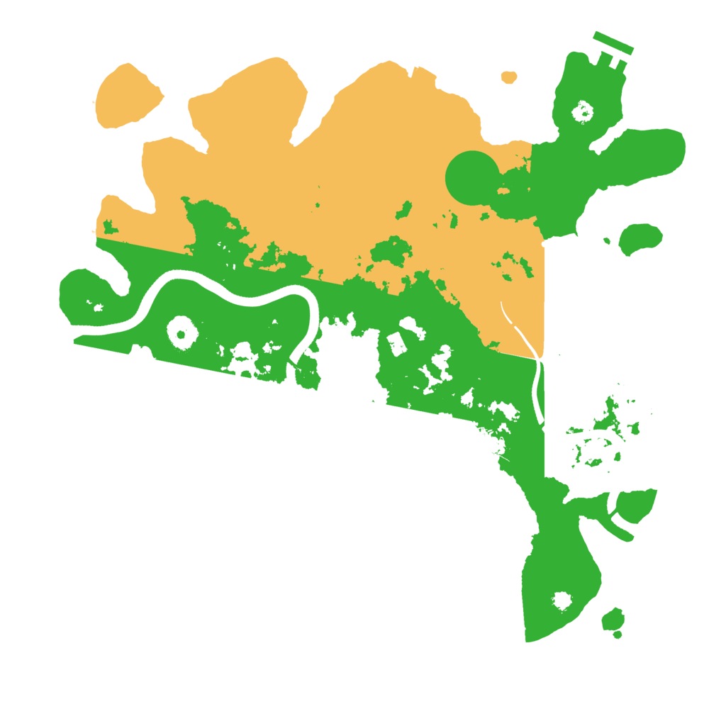 Biome Rust Map: Procedural Map, Size: 3500, Seed: 381515747